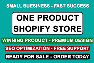 launch one product shopify dropshipping store