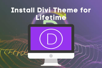 install divi theme and activate it for lifetime update