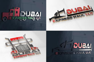 creative design for transport logistics dispatching trucking logo within 24hours