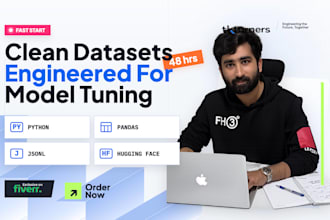 clean custom datasets for ai fine tuning