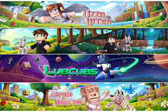 make a minecraft banner for you youtube or twitch channel