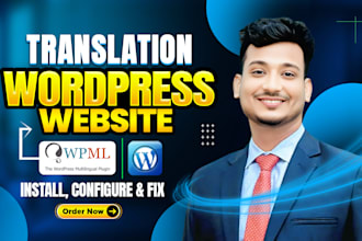 install wpml and make your wp website multilingual