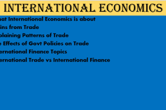 write report and summary of international economics