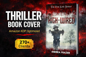 design a professional thriller or mystery book cover for amazon KDP