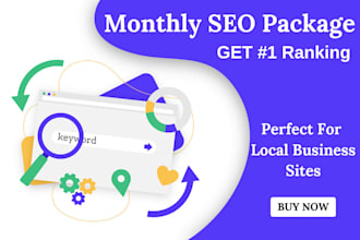 provide  monthly SEO services, for top google ranking