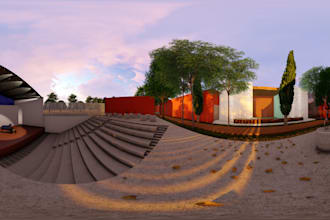 create architectural renderings 4k 360 VR