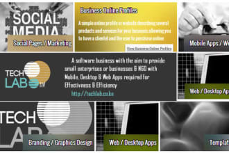 develop a website, blog, branding, mobile app either android, java, ussd, wap so you can reach more customers and grow your business