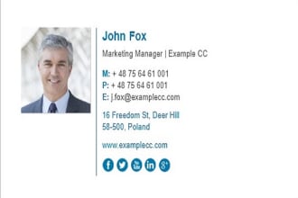 create html email signature or clickable email signature