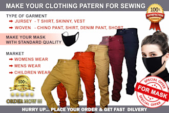 make digital sewing patterns for clothing