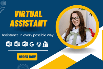 be your virtual assistant for data entry, typing and web research