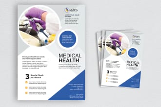 design beautiful and professional medical health flyers and brochures
