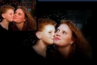 restore one treasured photo and create a beautiful work of art suitable for framing