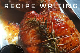 write a custom recipe for your food blog without ai