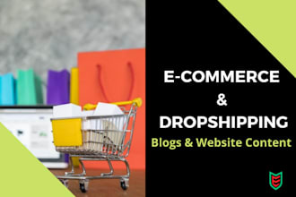 write ecommerce website content, seo content, web content