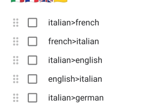 translation italian to french,english,german and vice versa