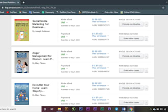 managing amazon KDP account