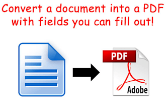 convert Document into a Fillable PDF