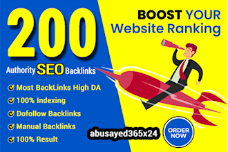 build 200 high pr da backlinks manually SEO link building