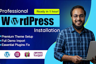 install wordpress theme exactly as demo and do complete customization