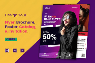 do business promotional flyer design express 24hour delivery