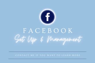 set up and manage your business facebook page