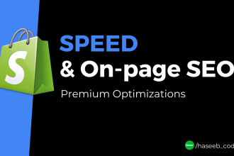 do shopify speed optimization and complete on page SEO