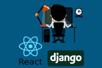 create python web application using django and react