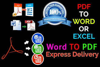 convert PDF to the word or scanned pages to word format