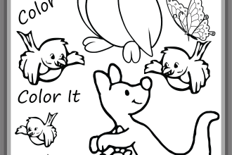 design coloring book activity book for kids