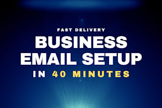 quickly setup google workspace, g suite or outlook in 1 hour
