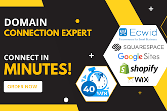connect and transfer your domain to website, shopify etc