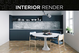 create photorealistic 3d interior design renderings
