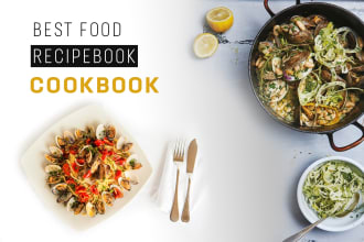 design attractive recipe book, cookbook