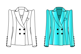 design unique fashionable dress and modern seamless pattern
