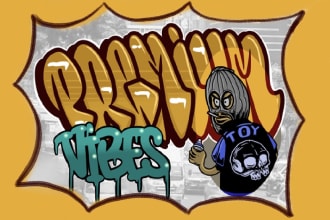create  typography and graffiti letters