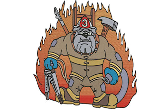 do embroidery digitizing into dst,pes file in 1 hour