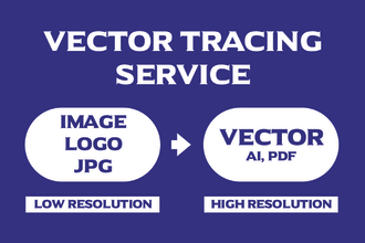 vector trace, recreate, redraw logo or image, jpg to ai, pdf