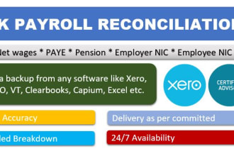 do UK payroll reconciliation in excel