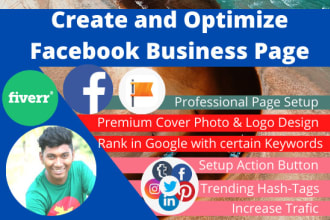 do create and optimize facebook business page
