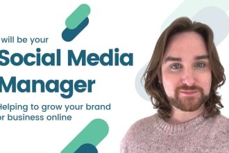 be your social media manager