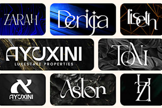 design modern and luxury real estate logo
