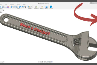 design mechanical parts and send you 3d models and drawings
