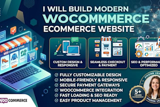 build modern woocommerce ecommerce website