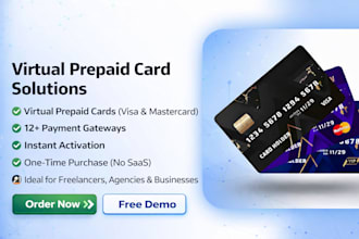 do virtual prepaid card provider solution and no saas model