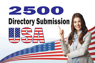 build 2500 USA directory seo backlinks