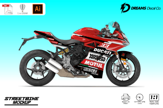 custom wrap design for your streetbike  motorcycle