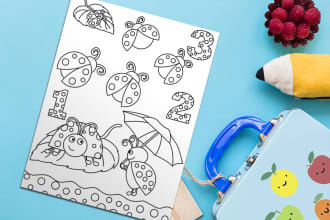 design printable coloring pages for children book