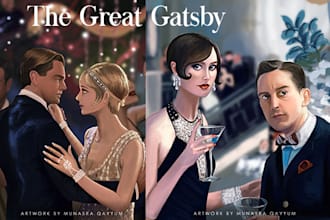 illustrate movie posters, book covers and fanart