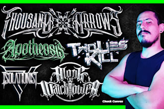 design a logo for your metalcore or rock band