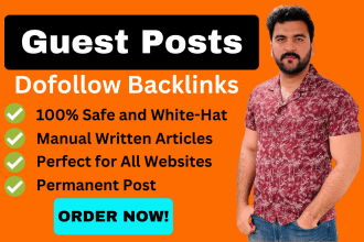 do SEO backlinks on high quality and high da guest post link building service